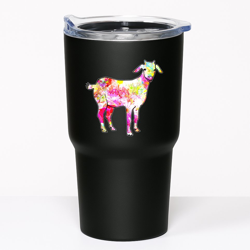 Just A Girl Who Loves Goats Wo Farmer Cute Goat Tumbler
