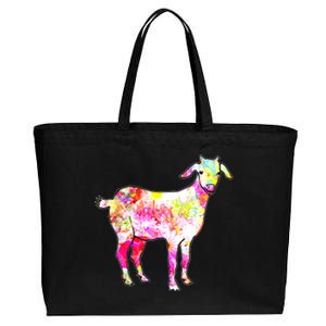 Just A Girl Who Loves Goats Wo Farmer Cute Goat Cotton Canvas Jumbo Tote