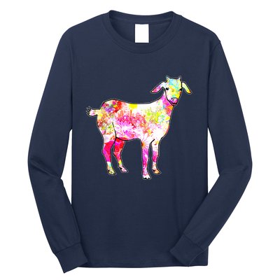 Just A Girl Who Loves Goats Wo Farmer Cute Goat Long Sleeve Shirt