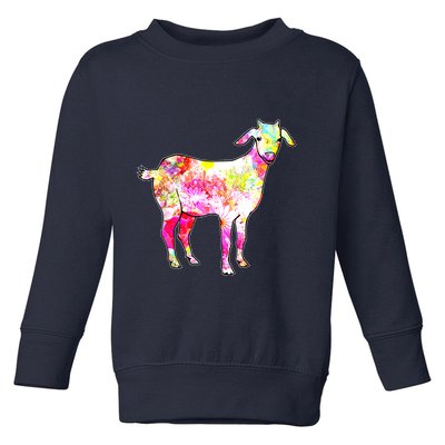 Just A Girl Who Loves Goats Wo Farmer Cute Goat Toddler Sweatshirt
