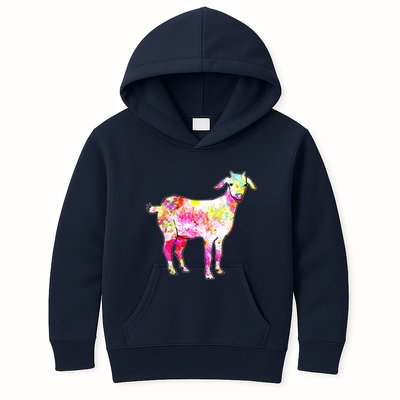 Just A Girl Who Loves Goats Wo Farmer Cute Goat Kids Hoodie