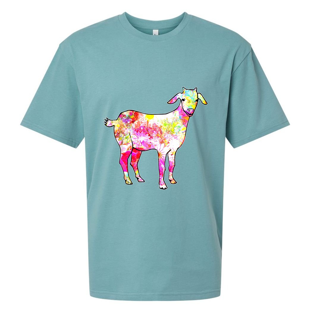 Just A Girl Who Loves Goats Wo Farmer Cute Goat Sueded Cloud Jersey T-Shirt