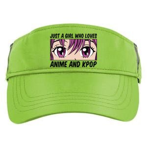 Just A Girl Who Loves Anime And Kpop Adult Drive Performance Visor