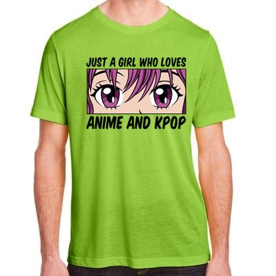 Just A Girl Who Loves Anime And Kpop Adult ChromaSoft Performance T-Shirt