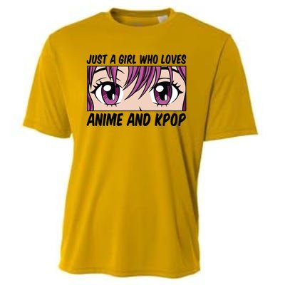 Just A Girl Who Loves Anime And Kpop Cooling Performance Crew T-Shirt