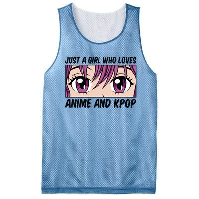 Just A Girl Who Loves Anime And Kpop Mesh Reversible Basketball Jersey Tank