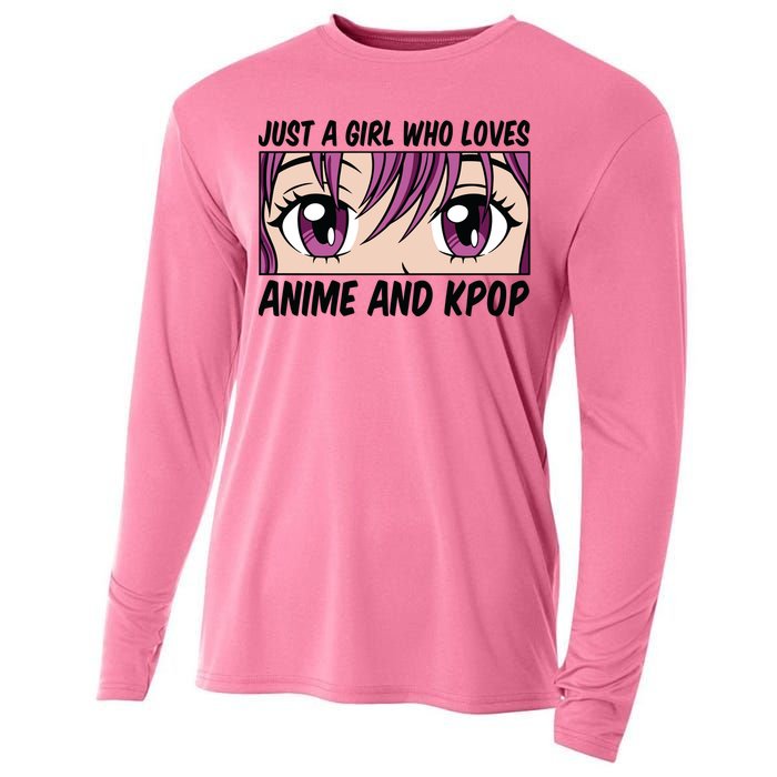 Just A Girl Who Loves Anime And Kpop Cooling Performance Long Sleeve Crew