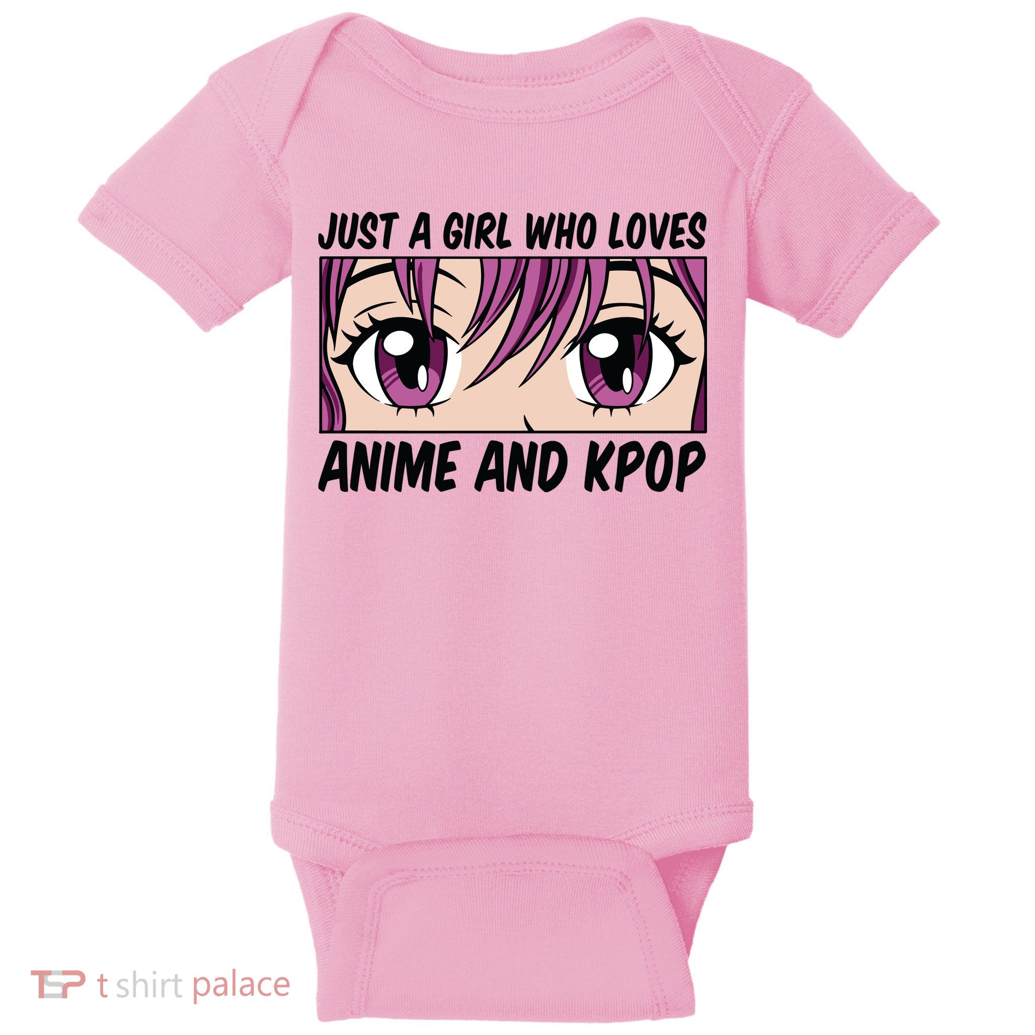 Just A Girl Who Loves Anime And Kpop Baby Bodysuit