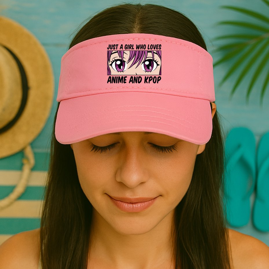 Just A Girl Who Loves Anime And Kpop Visor
