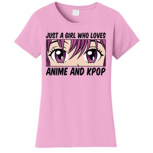 Just A Girl Who Loves Anime And Kpop Women's T-Shirt