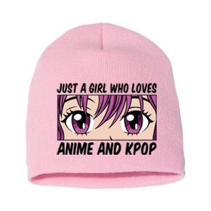 Just A Girl Who Loves Anime And Kpop Short Acrylic Beanie