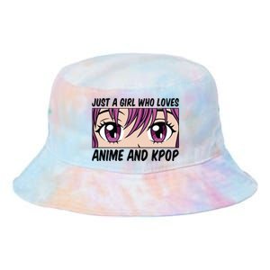 Just A Girl Who Loves Anime And Kpop Tie Dye Newport Bucket Hat