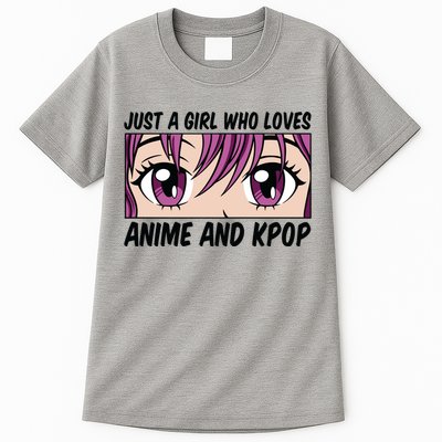 Just A Girl Who Loves Anime And Kpop Tall T-Shirt