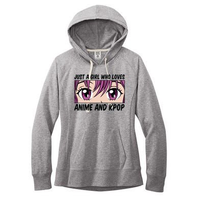 Just A Girl Who Loves Anime And Kpop Women's Fleece Hoodie