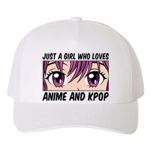 Just A Girl Who Loves Anime And Kpop Yupoong Adult 5-Panel Trucker Hat