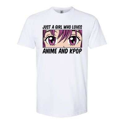 Just A Girl Who Loves Anime And Kpop Softstyle CVC T-Shirt