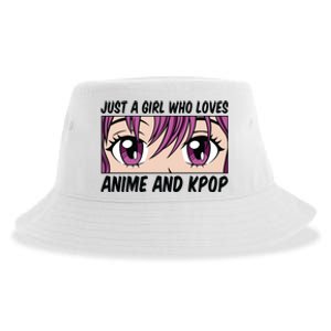 Just A Girl Who Loves Anime And Kpop Sustainable Bucket Hat