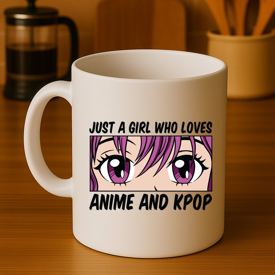 Just A Girl Who Loves Anime And Kpop Mug