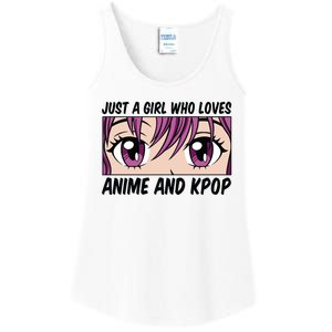 Just A Girl Who Loves Anime And Kpop Ladies Essential Tank