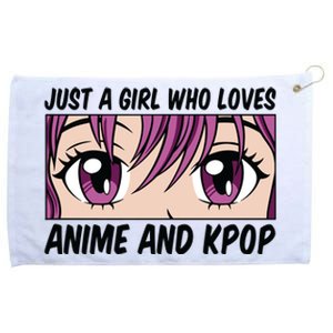 Just A Girl Who Loves Anime And Kpop Grommeted Golf Towel