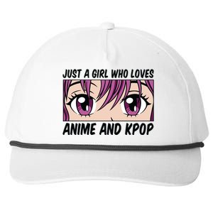 Just A Girl Who Loves Anime And Kpop Snapback Five-Panel Rope Hat