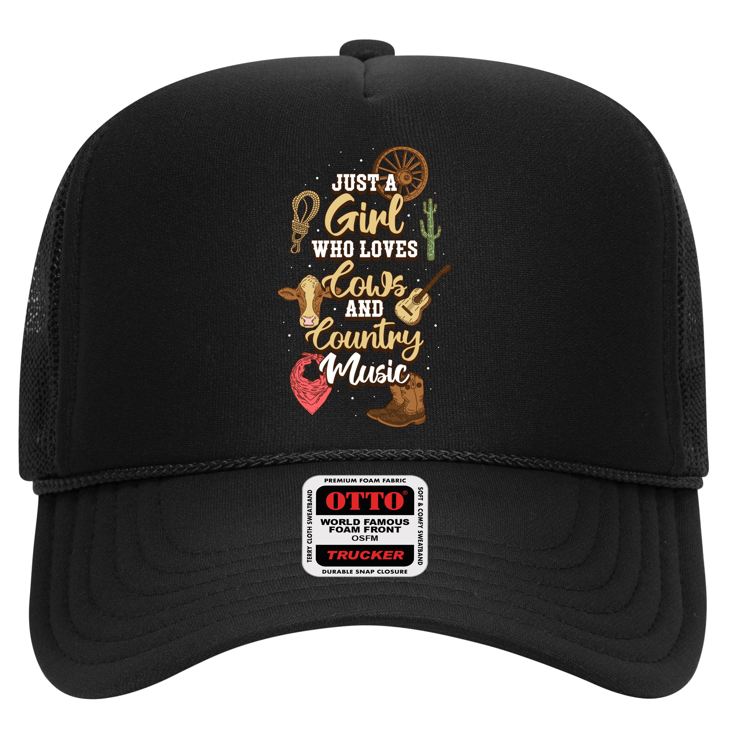 Just A Girl Who Loves Cows And Country Music Gift Hat