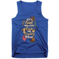 Just A Girl Who Loves Cows And Country Music Gift Tank Top