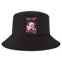 Just A Girl Who Loves Axolotl And Believes In Jesus  Cool Comfort Performance Bucket Hat