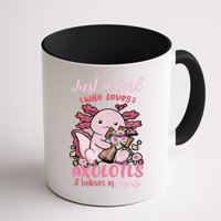 Just A Girl Who Loves Axolotl And Believes In Jesus  Mug