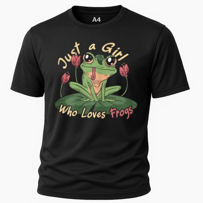 Just A Girl Who Loves FrogS Girl Frog Performance Shirt