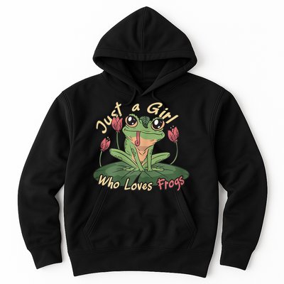 Just A Girl Who Loves FrogS Girl Frog Hoodie