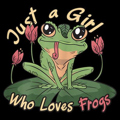 Just A Girl Who Loves FrogS Girl Frog T-Shirt