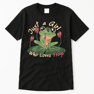 Just A Girl Who Loves FrogS Girl Frog Tall T-Shirt