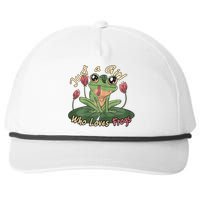 Just A Girl Who Loves FrogS Girl Frog Snapback Five-Panel Rope Hat