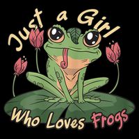 Just A Girl Who Loves FrogS Girl Frog 16 in Basic Backpack