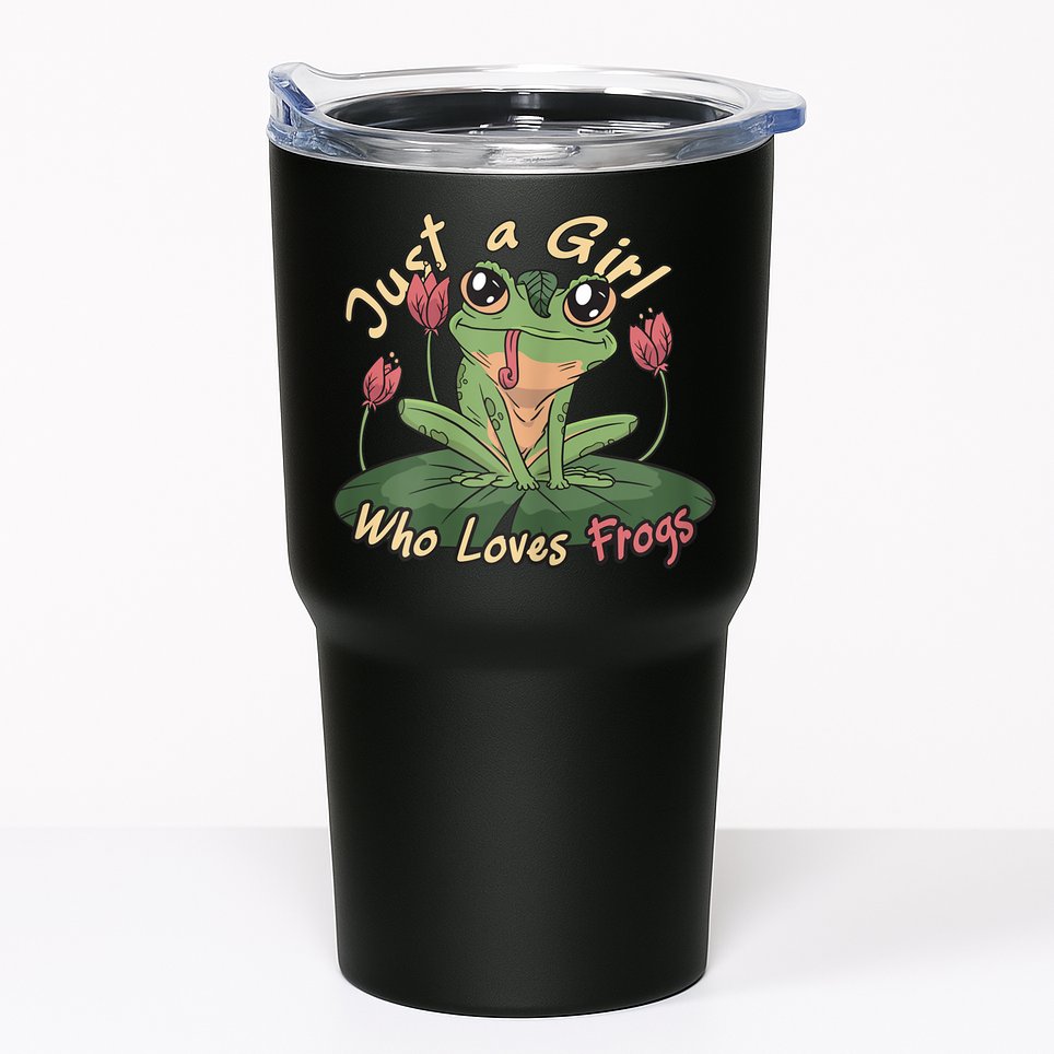 Just A Girl Who Loves FrogS Girl Frog Tumbler
