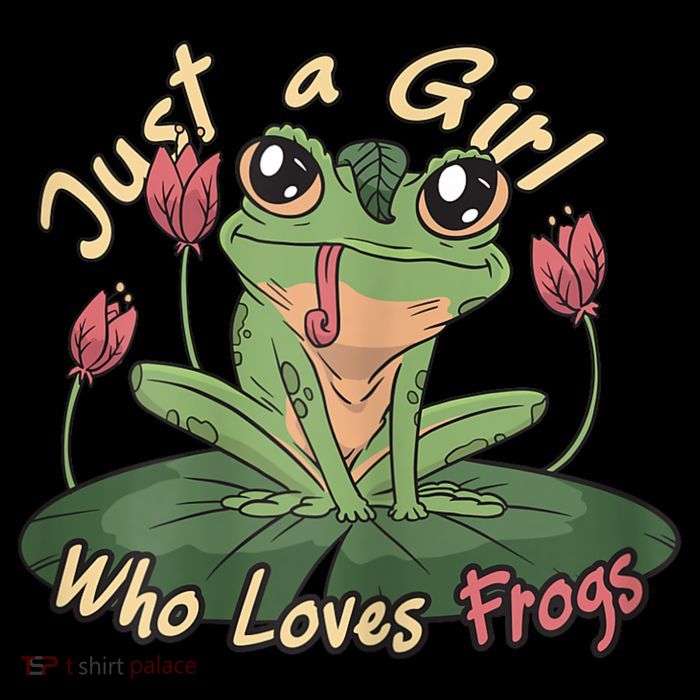 Just A Girl Who Loves FrogS Girl Frog Kids T-Shirt