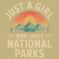 Just A Girl Who Loves National Parks Retro Nature Vintage T-Shirt