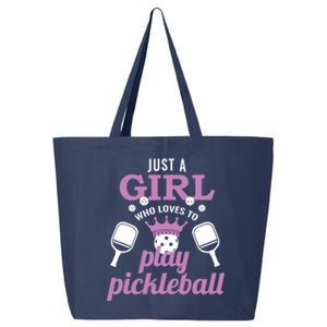 Just A Girl Who Loves To Play Pickleball Funny Pickleball 25L Jumbo Tote