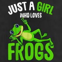 Just A Girl Who Loves Frogs 7 Panel Mesh Trucker Snapback Hat