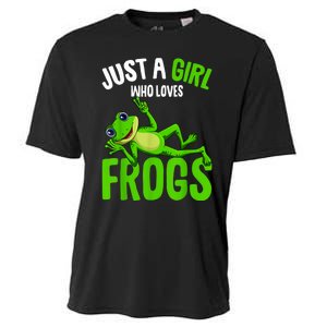 Just A Girl Who Loves Frogs Cooling Performance Crew T-Shirt