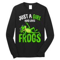 Just A Girl Who Loves Frogs Long Sleeve Shirt