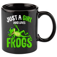 Just A Girl Who Loves Frogs 11oz C Handle Ceramic Mug