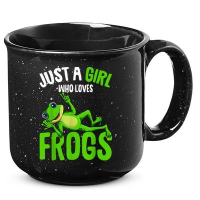 Just A Girl Who Loves Frogs 15oz Campfire Ceramic Mug