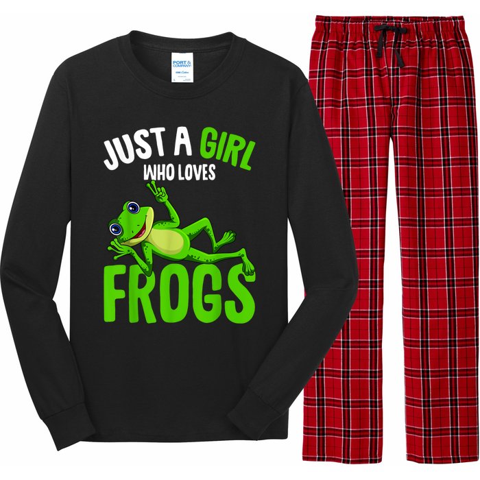 Just A Girl Who Loves Frogs Long Sleeve Pajama Set