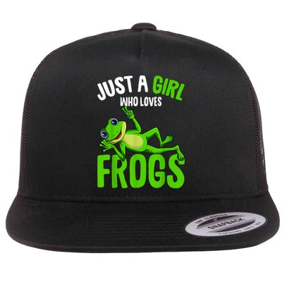Just A Girl Who Loves Frogs Flatbill Hat