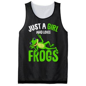 Just A Girl Who Loves Frogs Mesh Reversible Basketball Jersey Tank