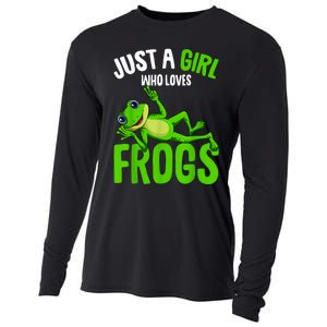 Just A Girl Who Loves Frogs Cooling Performance Long Sleeve Crew