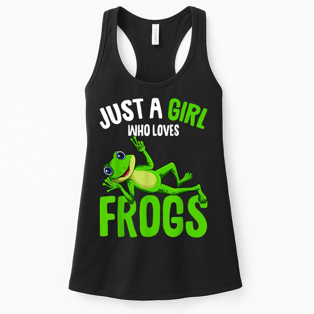 Just A Girl Who Loves Frogs Womens Tank Top