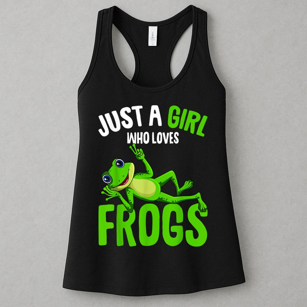 Just A Girl Who Loves Frogs Womens Tank Top